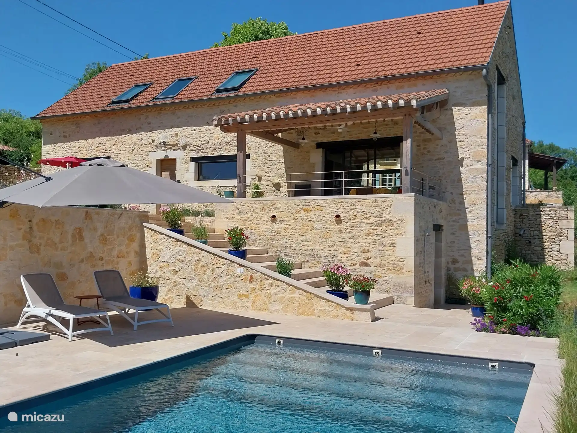 Swimming, France, Lot, Pontcirq, holiday house Mas du Cluzel