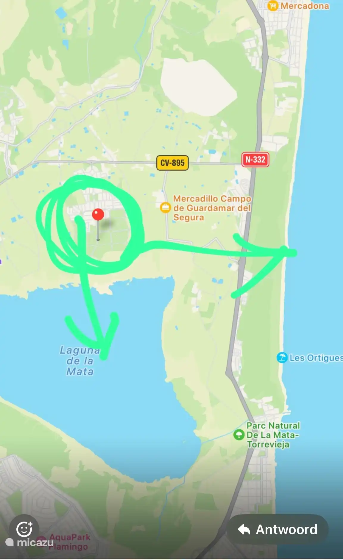 Location of the apartment 