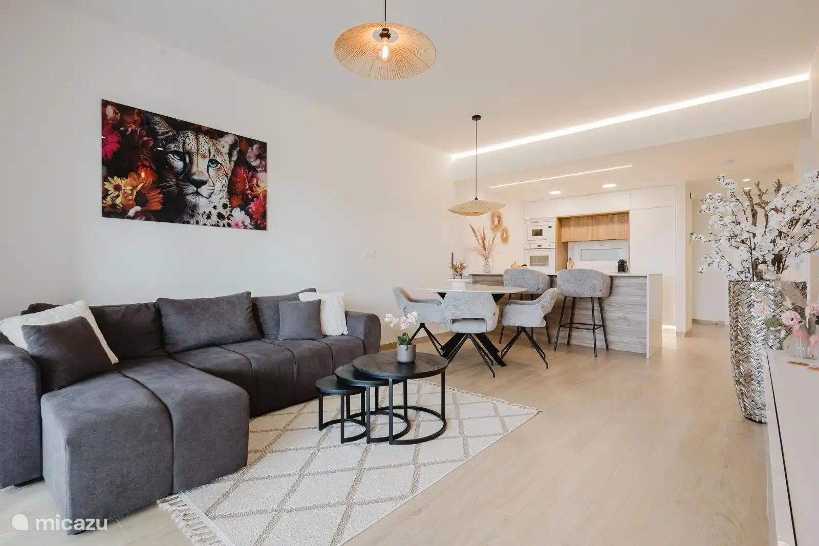 Hoekbank om te bouwen naar slaapbank 