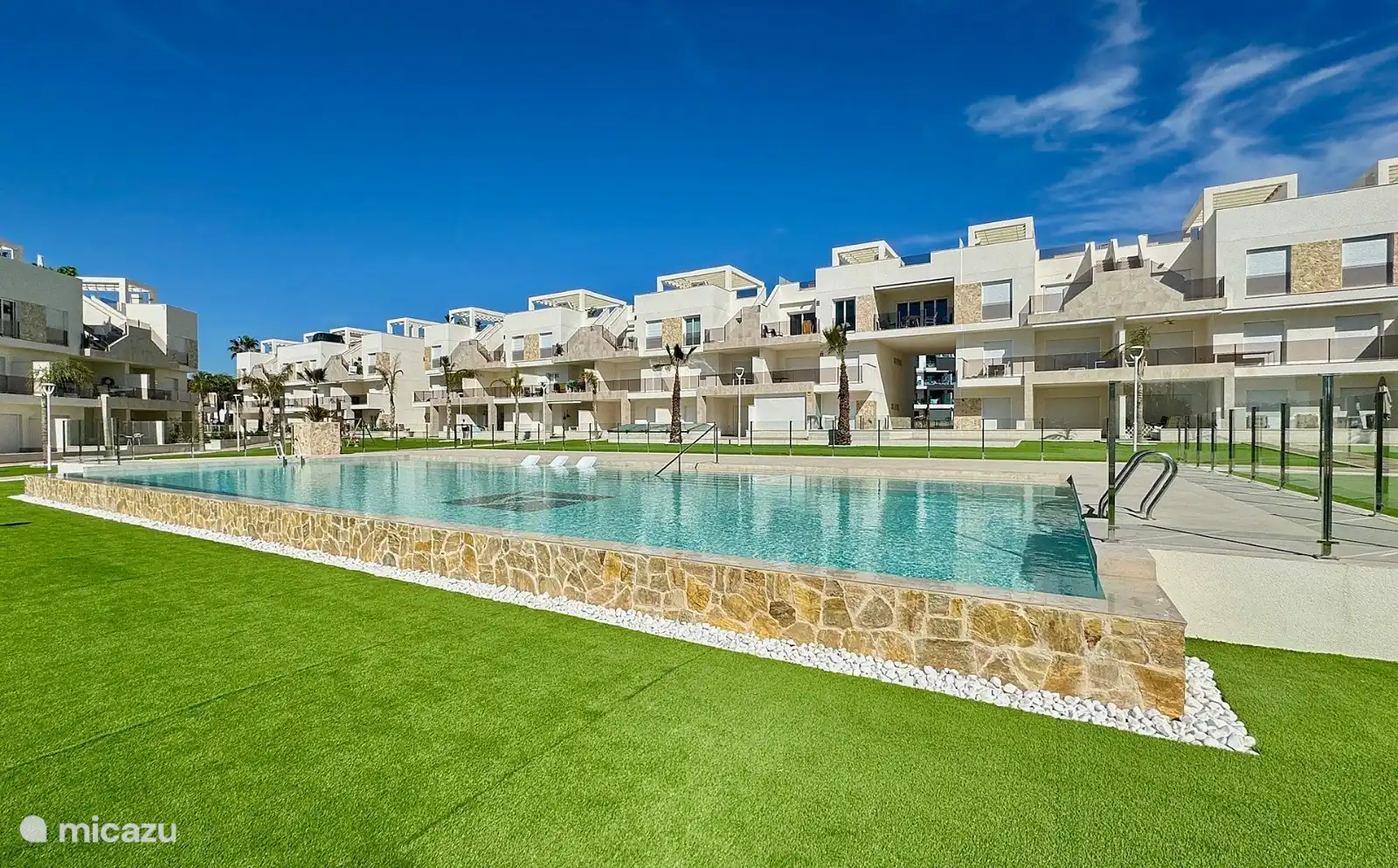 1 of the 2 large outdoor swimming pools 