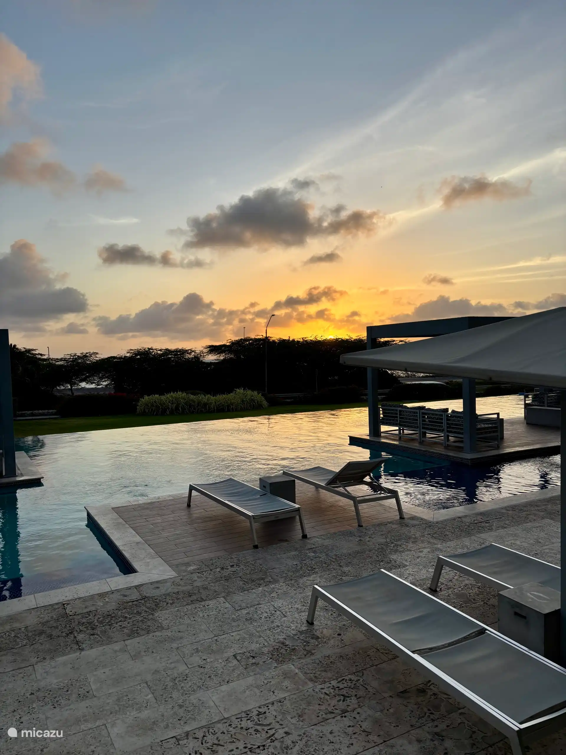 Vista desde su jardín