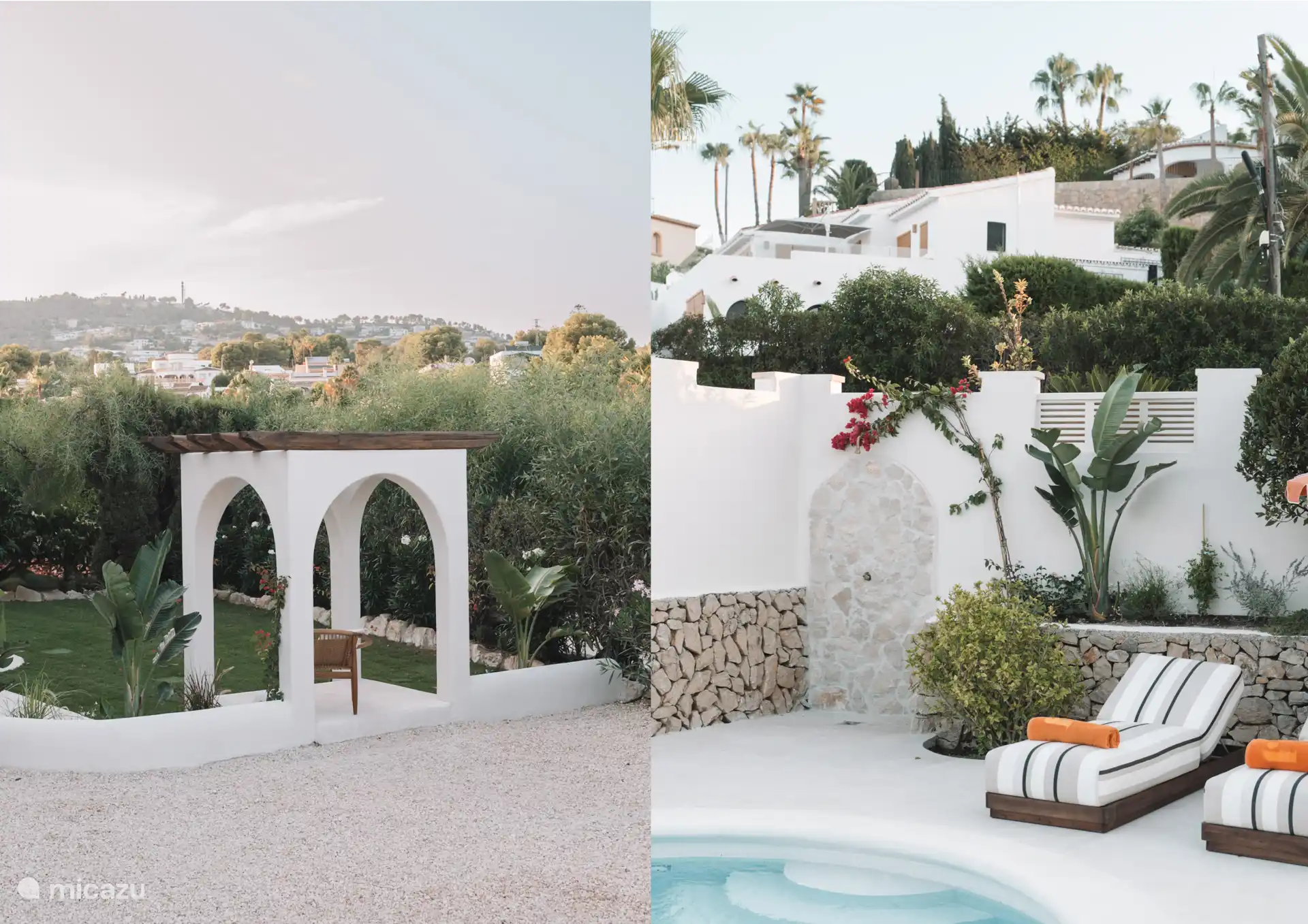 Pavillon und Schwimmbad