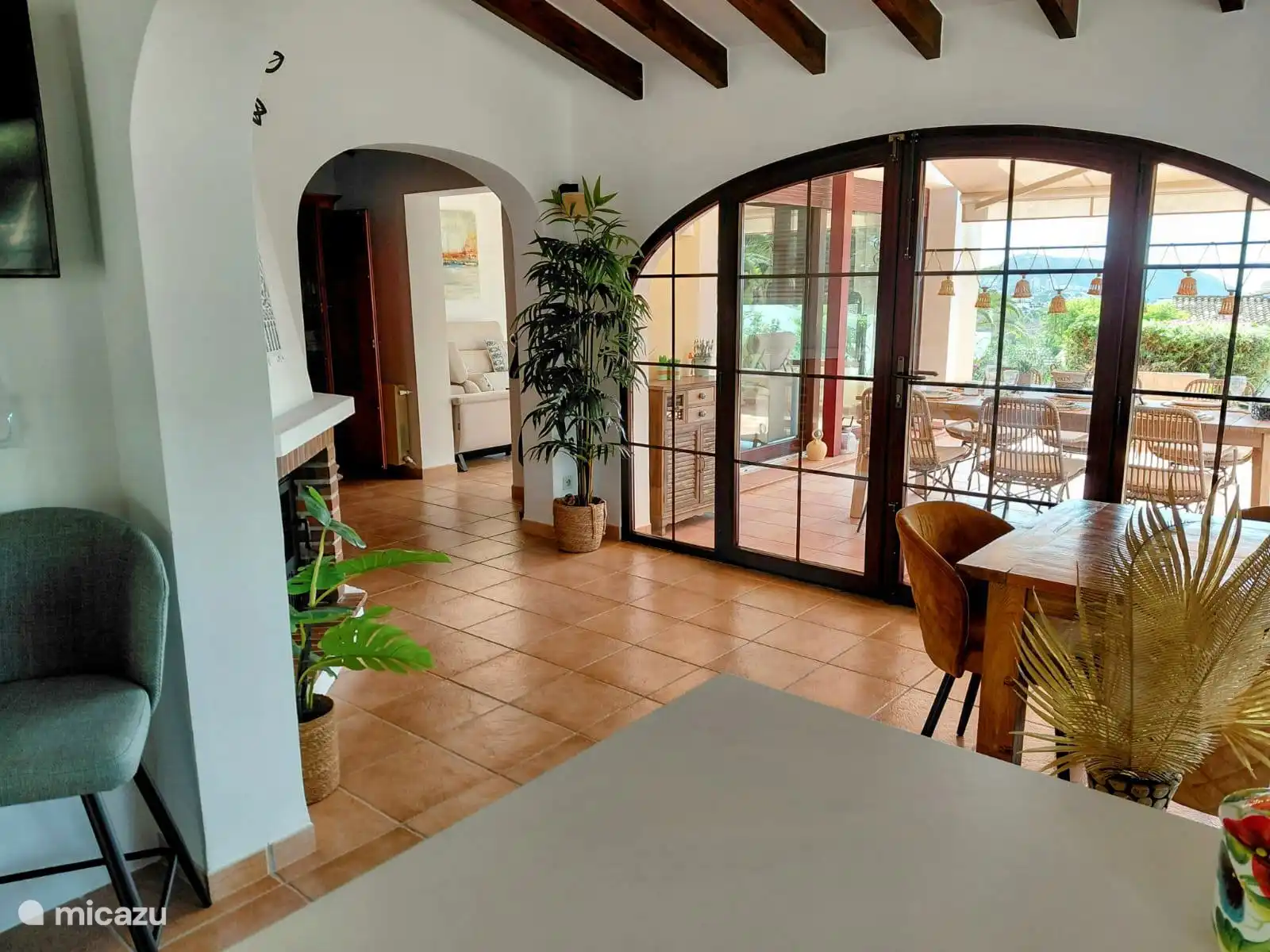 Pasillo de entrada de Villa Astoria