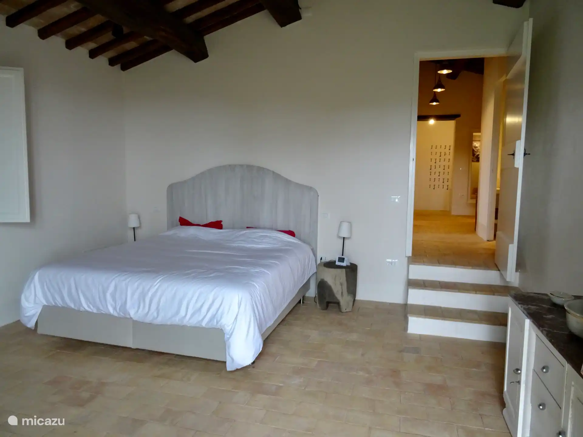 Master bedroom with ensuite bathroom.