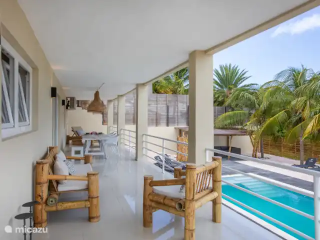 Villa de lujo De Vos con piscina 16p en Curazao, Banda Arriba (este), Jan Thiel - villa Terraza