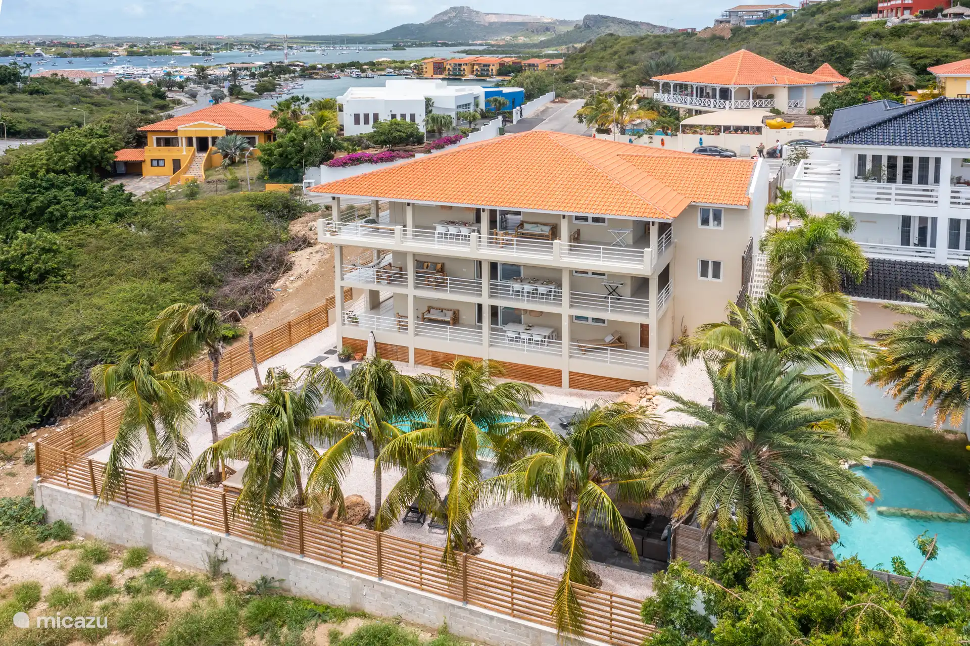 Location de Vacances Banda Ariba (est), Curaçao, villa - Villa de luxe De Vos avec piscine 16p