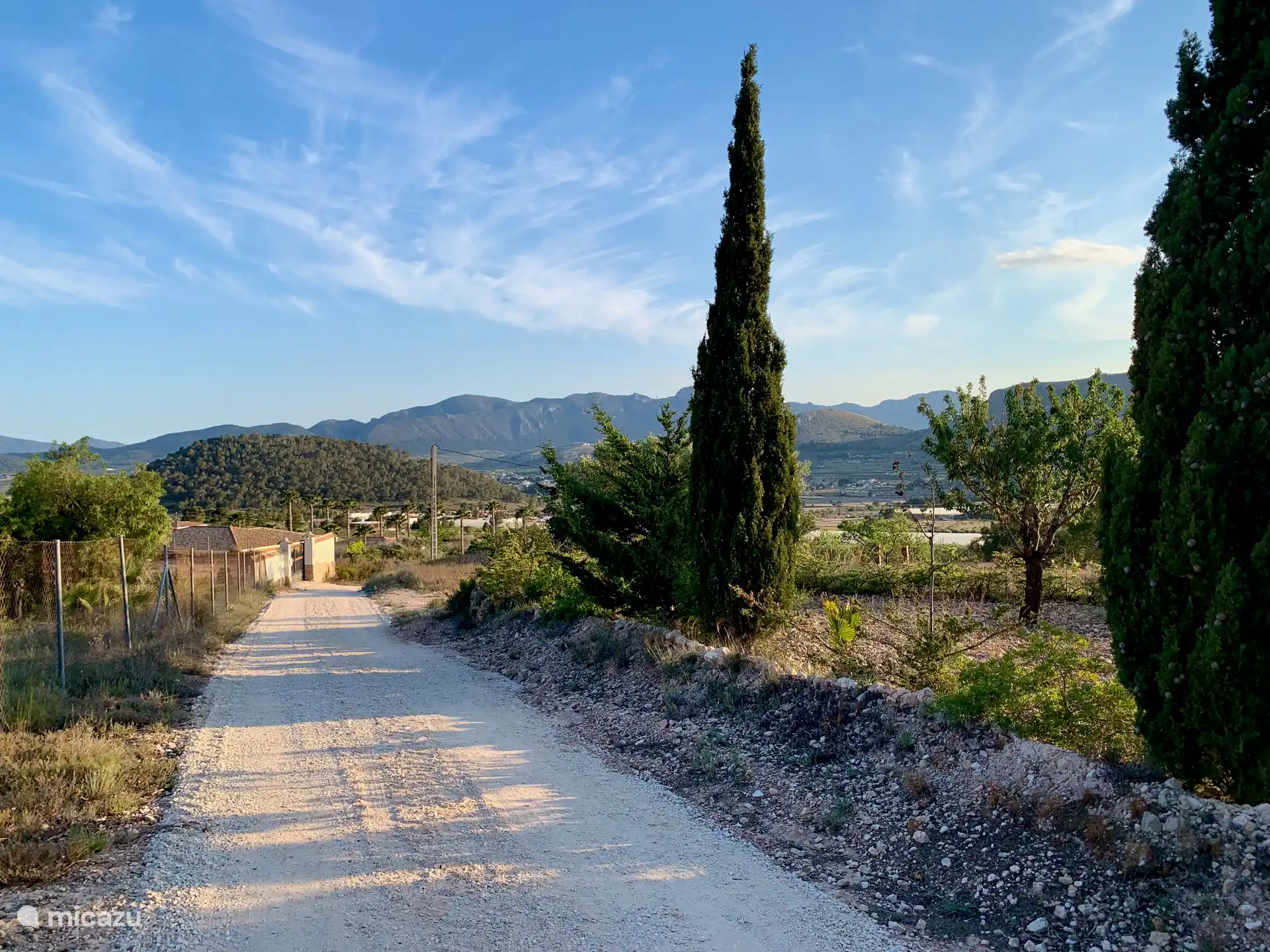 Der Weg von unserem Haus nach La Romana
