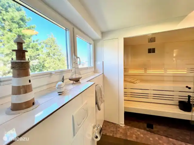 appartement huren in Duitsland, Nedersaksen, Varel – friesland living - Woning met sauna Badkamer met sauna