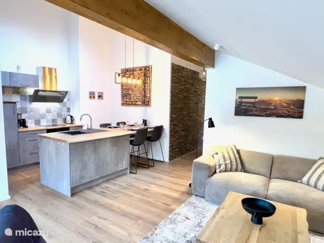 appartement huren in Duitsland, Beieren, Schönau am Königssee – alpen living - woning met sauna Woonkamer
