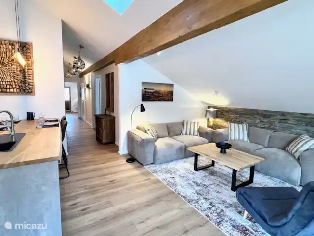 appartement huren in Duitsland, Beieren, Schönau am Königssee – alpen living - woning met sauna Woonkamer