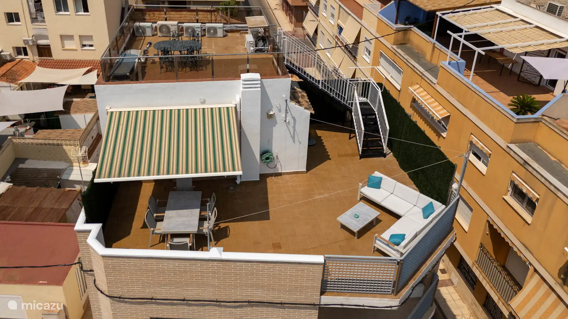 roof terrace from the air