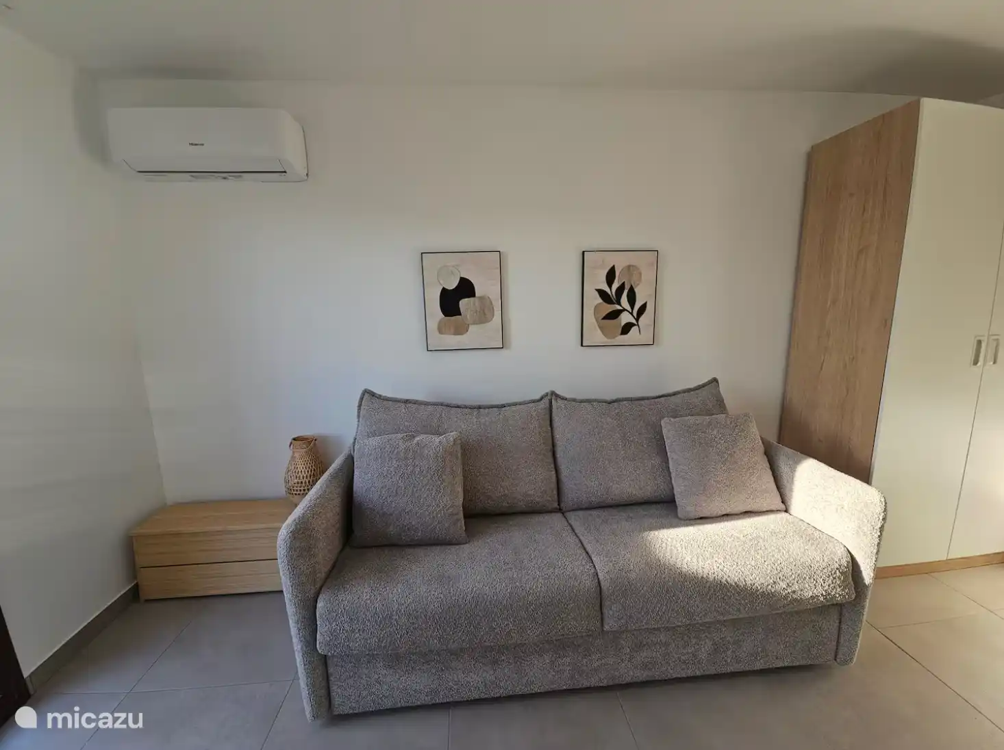 Sofá cama en el segundo piso