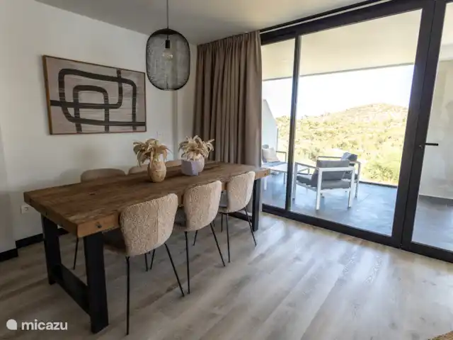 Location de Vacances Espagne, Andalousie, Mijas, appartement - Hacienda el Sueno 2301 Salle à manger où vous pouvez également vous asseoir et travailler tranquillement
