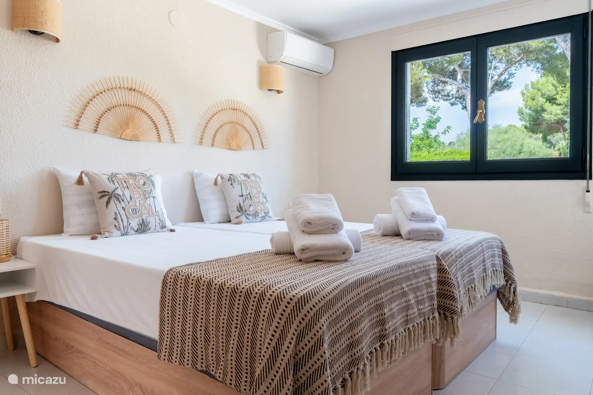 Schlafzimmer mit Klimaanlage