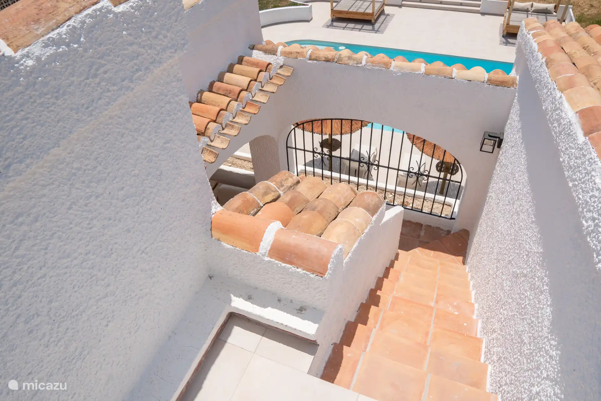 Treppe zur Dachterrasse