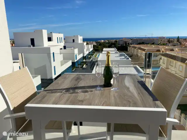 Turquesa del Mar - belle vue sur la mer | Espagne, Costa Blanca, Orihuela Costa - appartement profiter de la vue sur la terrasse