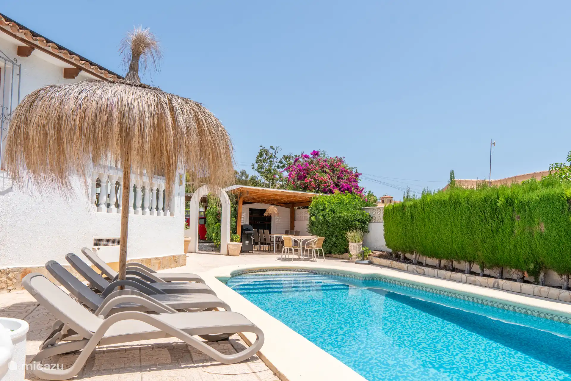 Swimming pool with terrace