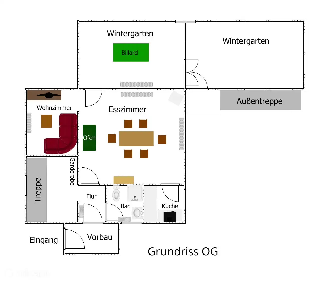 Floor plan upper floor