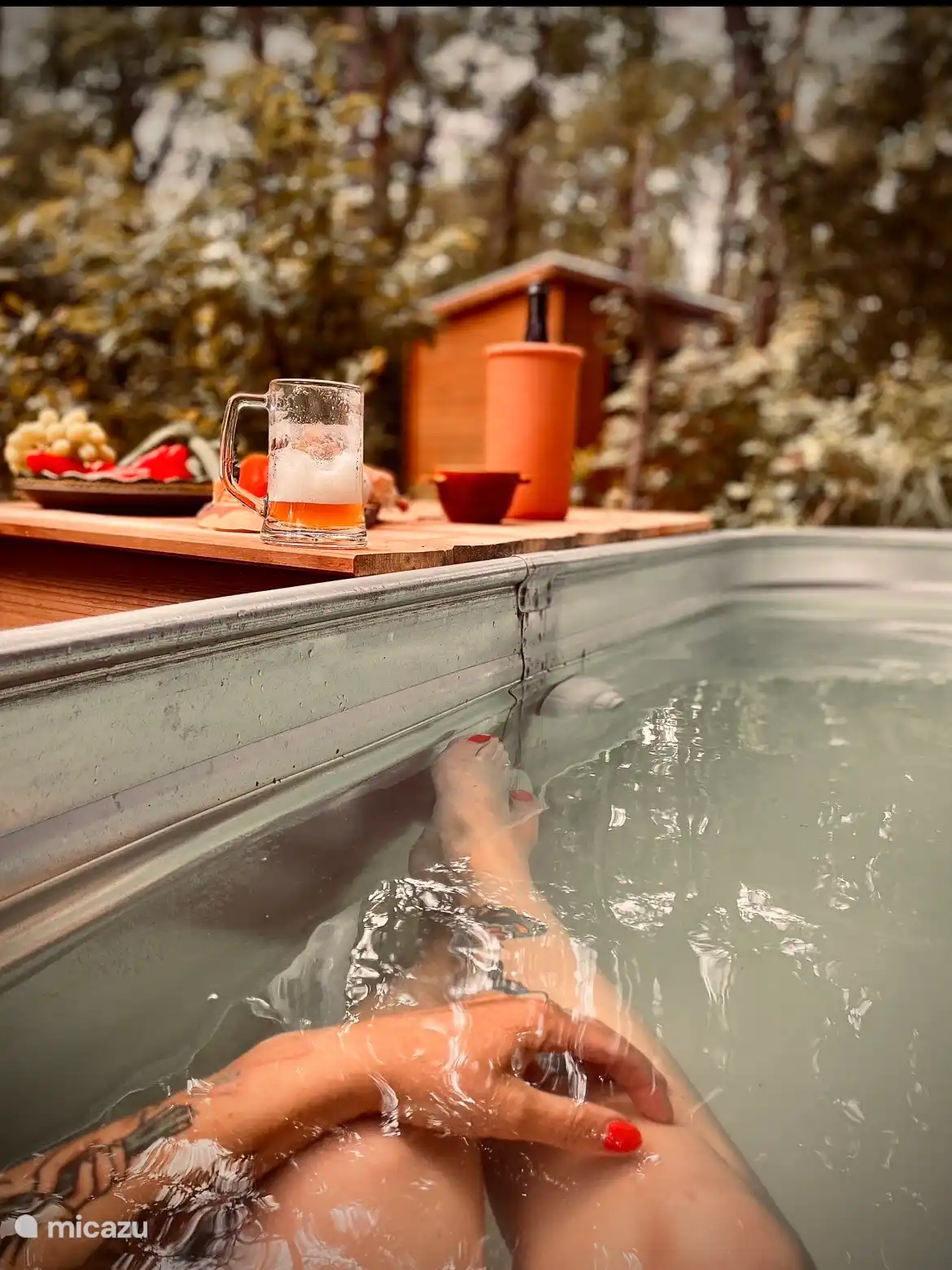 Relaxen in de hottub