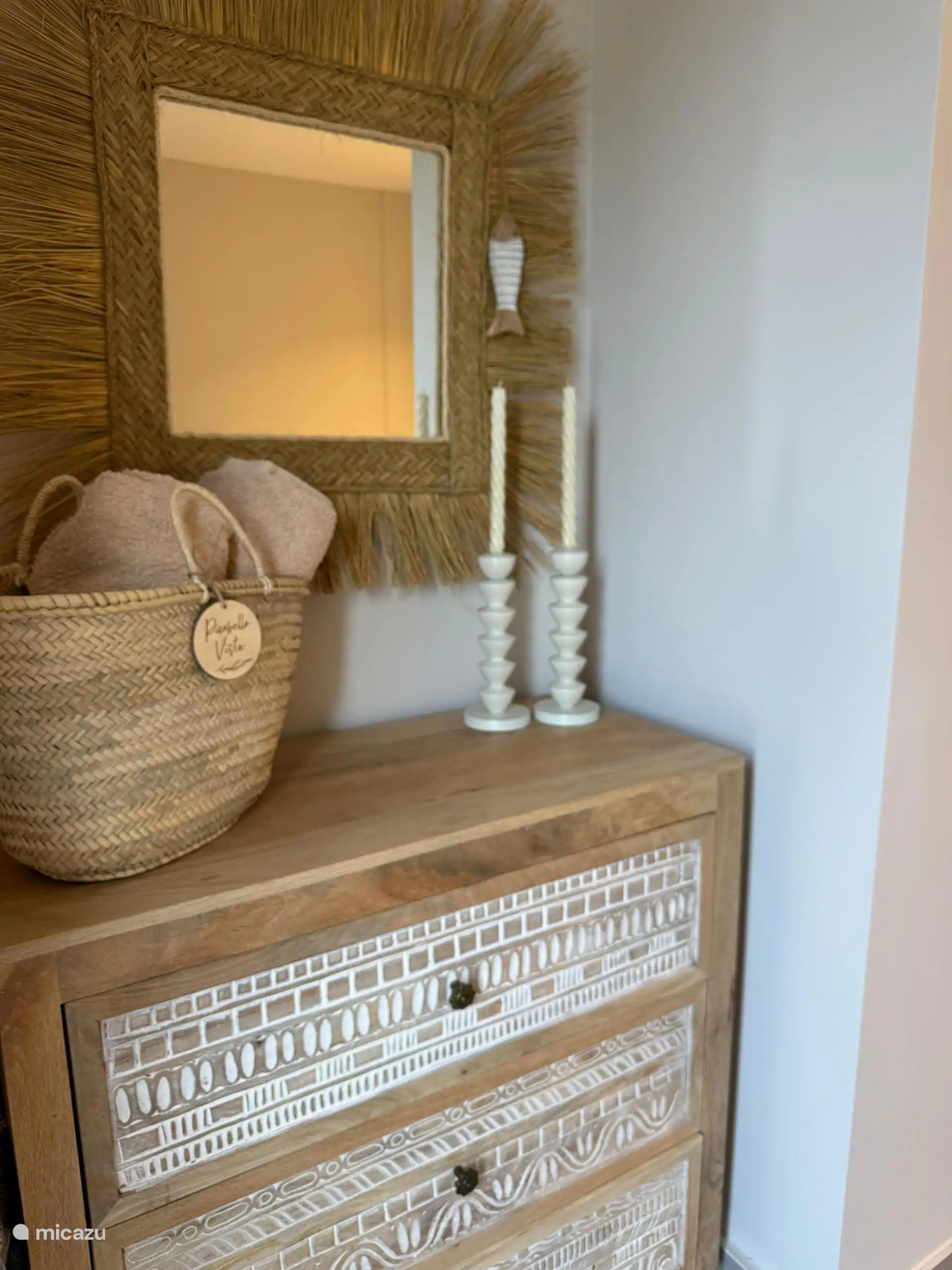 Strandtücher werden bereitgestellt