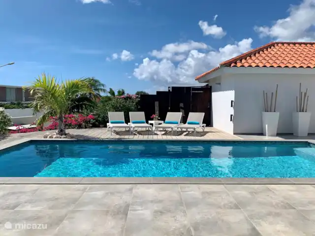 Villa Caribe Vista Royal en Curazao, Banda Arriba (este), Jan Thiel - villa Piscina privada con terraza