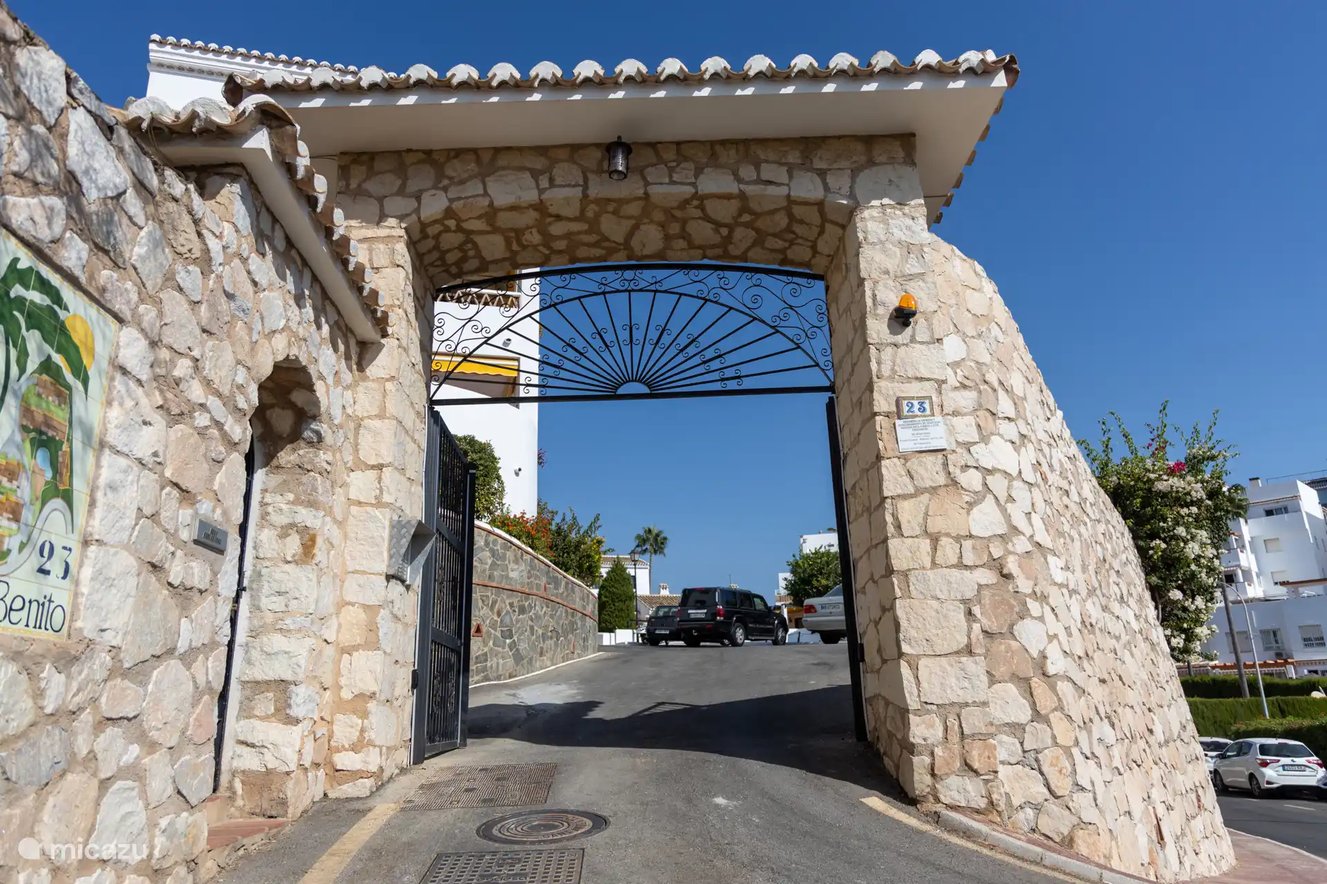 Das Tor zum Parkplatz