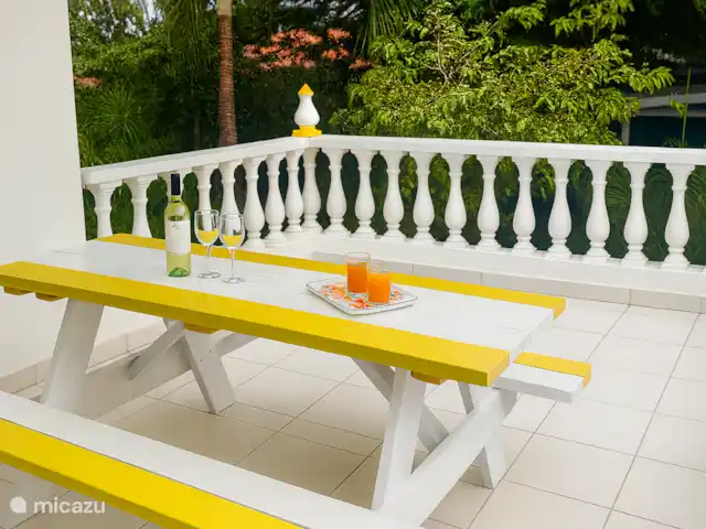 Location de Vacances Curaçao, Banda Ariba (est), Jan Thiel, appartement - La Tortue Verte Eco Lodge C Balcon