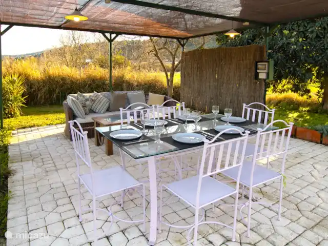 studio huren in Spanje, Andalusië, Cortés de la Frontera – Finca La Rana Verde - Studio Ana De pergola - perfect om te ontspannen