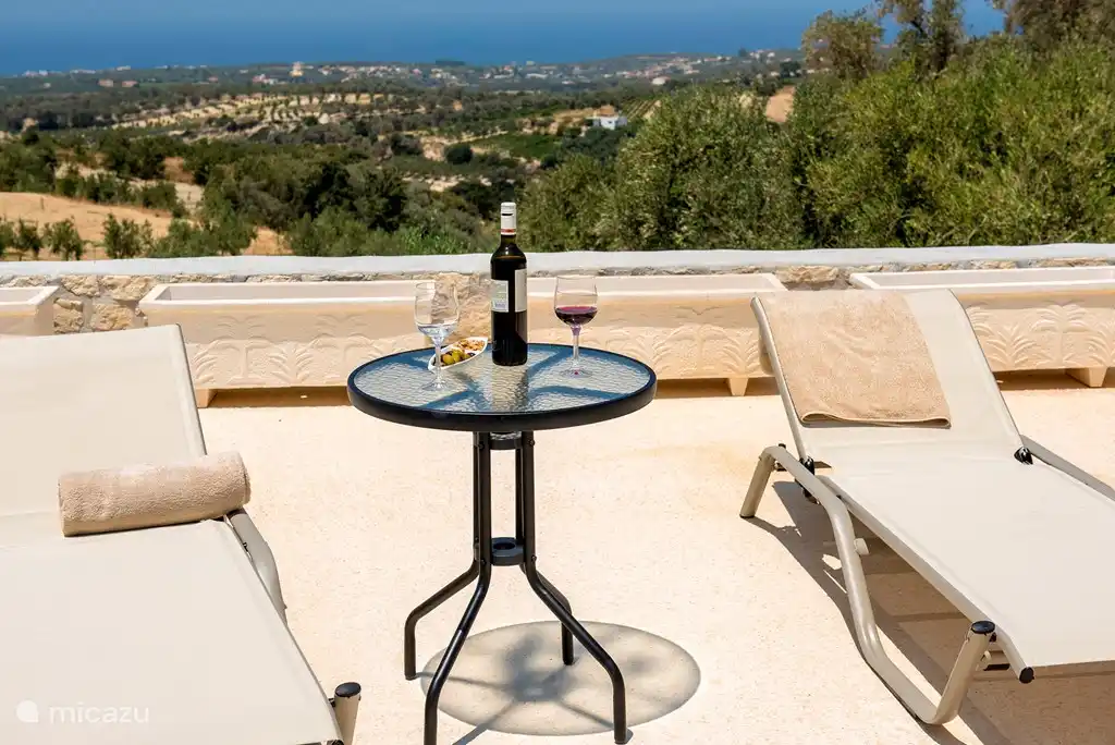 Blick auf die Terrasse
