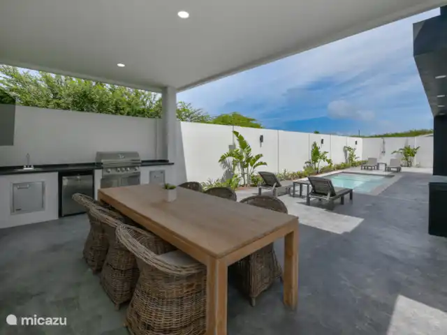 Casa Ruby con piscina privada en Aruba, Norte, Noord - casa vacacional Cocina exterior