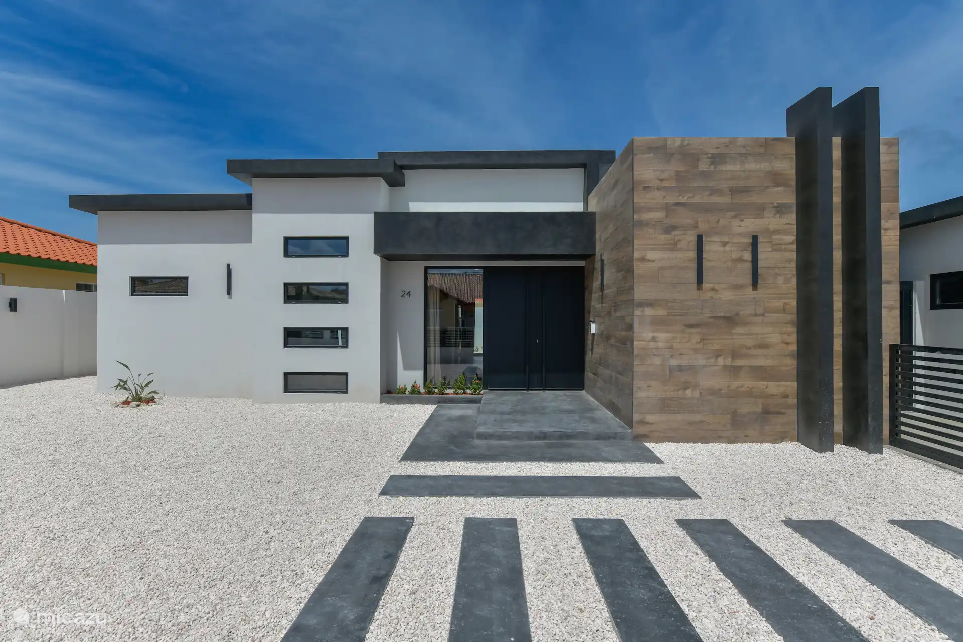 Vorderseite des Hauses