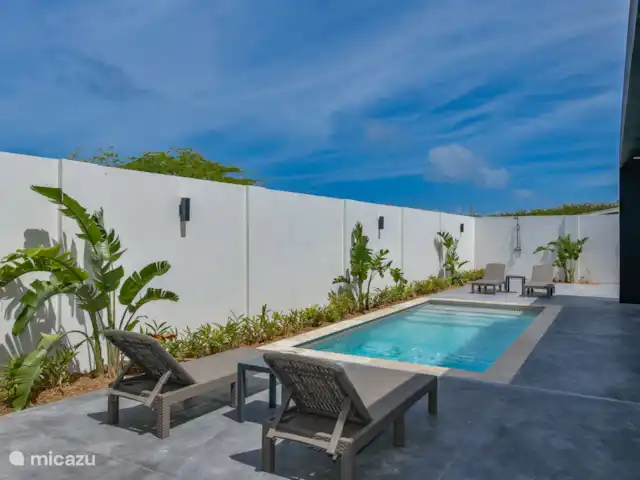 Casa Ruby con piscina privada en Aruba, Norte, Noord - casa vacacional Piscina privada con tumbonas
