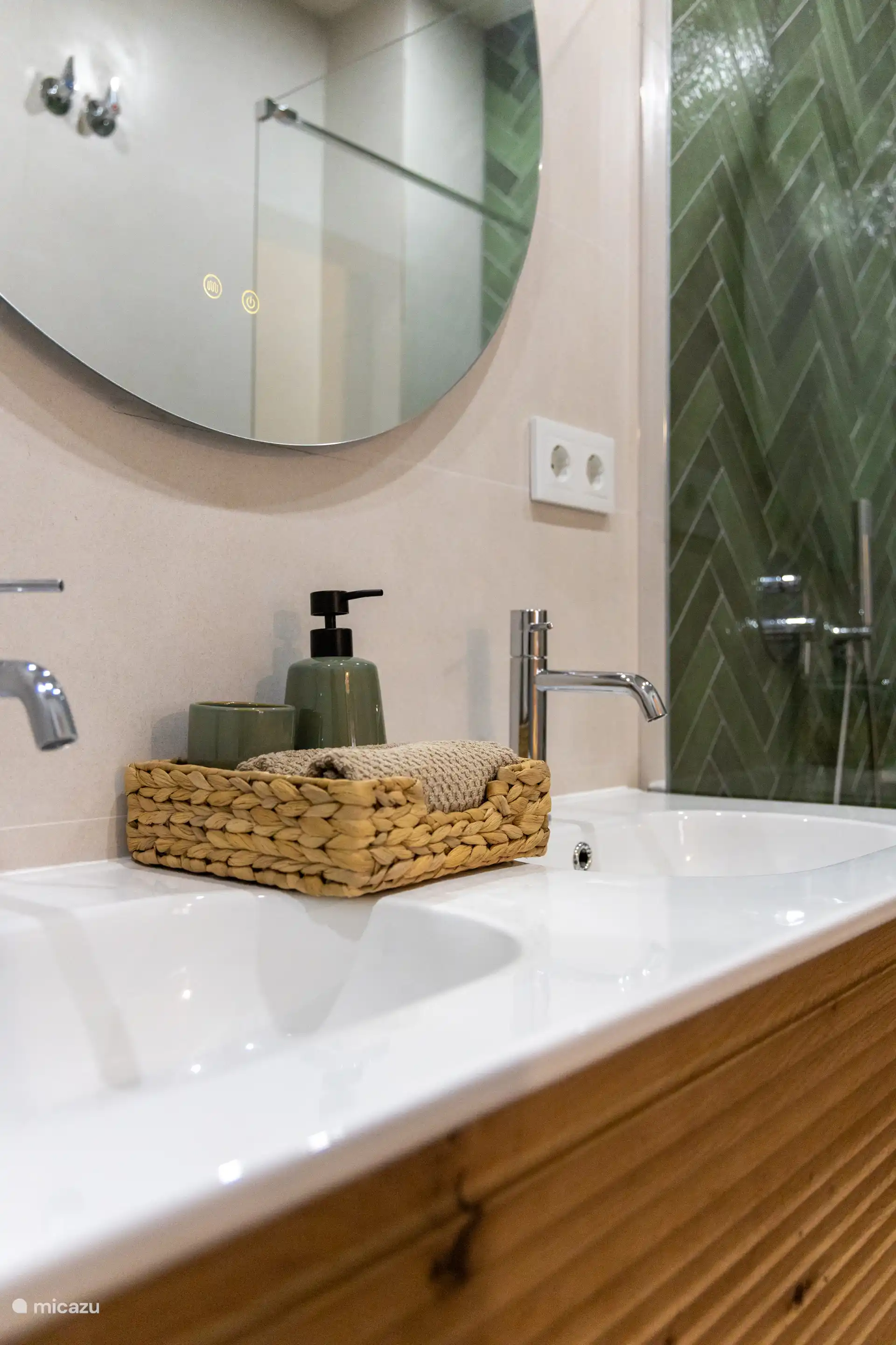 Ausgestattet mit Handseife