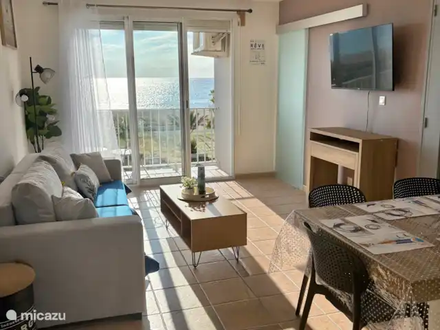 Location de Vacances France, Pyrénées-Orientales, Saint-Cyprien, appartement - Appartement Vue Mer Saint Cyprien  Salon