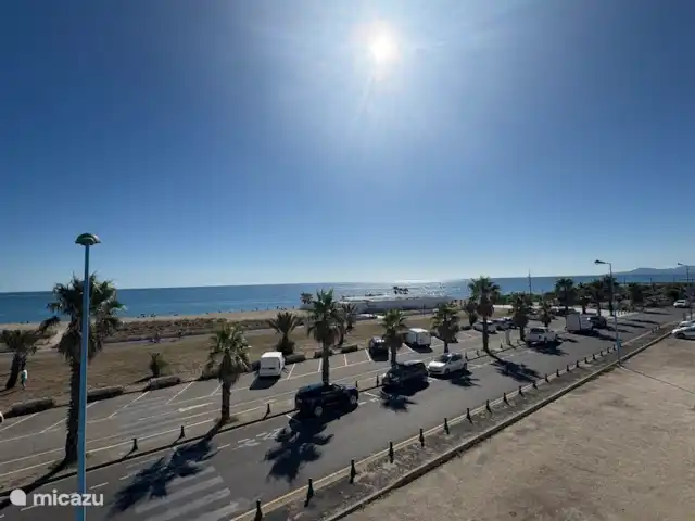 Location de Vacances France, Pyrénées-Orientales, Saint-Cyprien, appartement - Appartement Vue Mer Saint Cyprien  Vue depuis le balcon