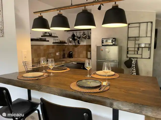 Casa Aqua Bendita  | Espagne, Costa Cálida, Aguilas - maison de vacances Bonne bouffe au bar dans la cuisine