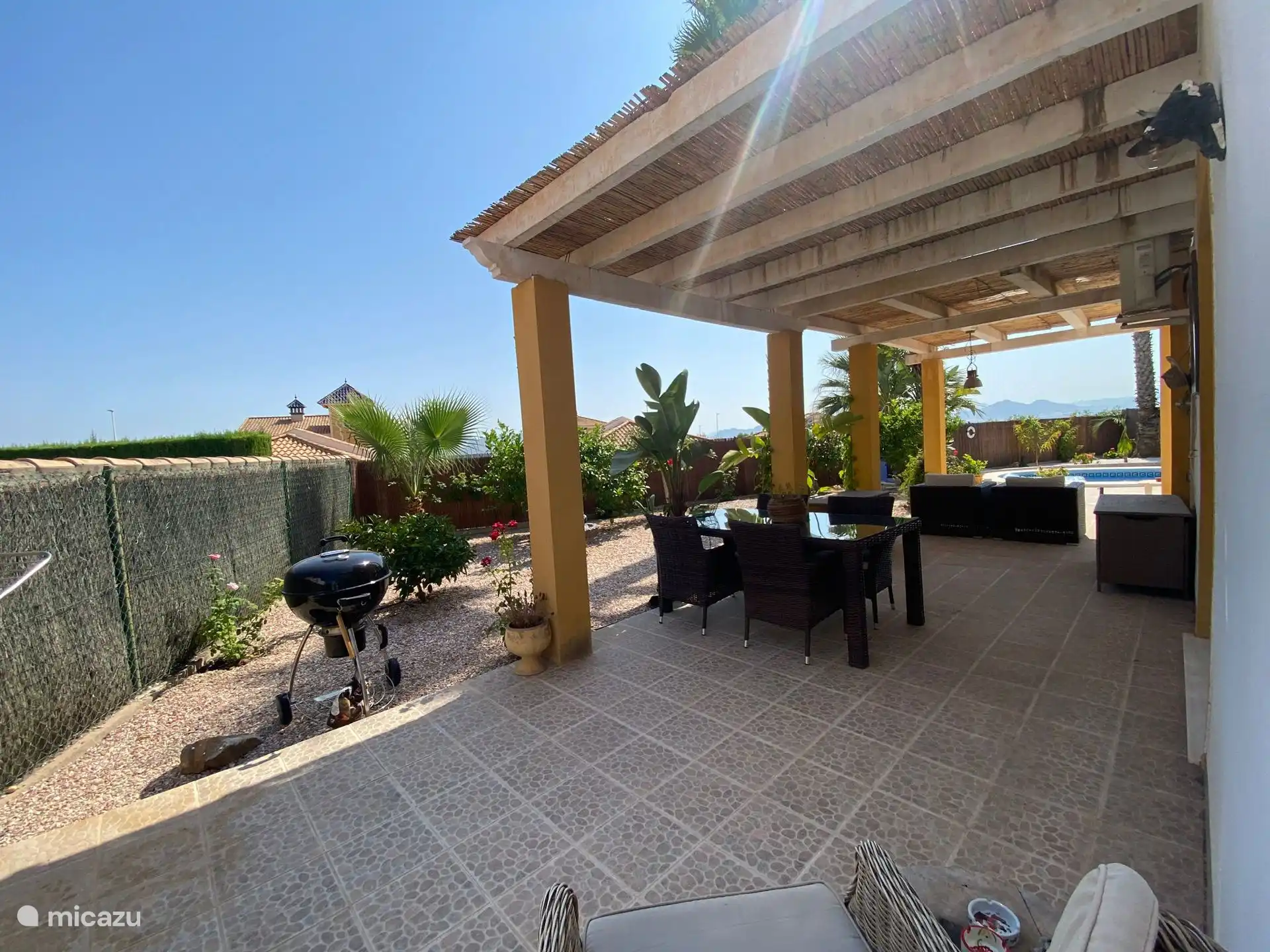 Rückseite des Hauses 