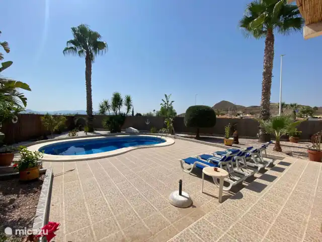 Casa Vida La Vida | Espagne, Costa Cálida, Mazarrón - maison de vacances Piscine privée avec transats et douche extérieure