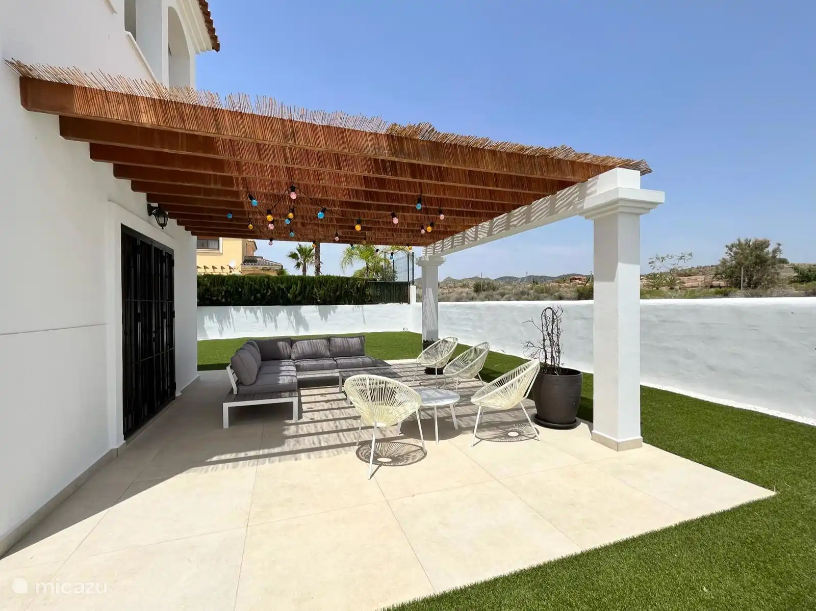 Espace détente jardin dos