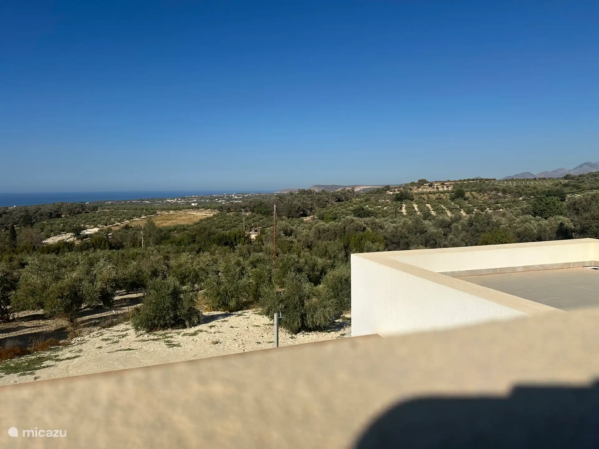 View from the roof terrace.