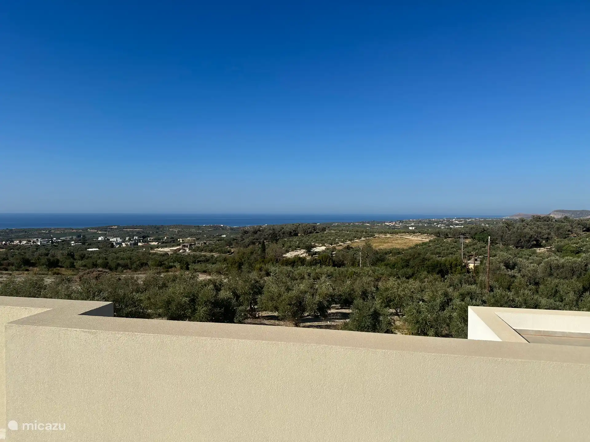 The beautiful view from the roof terrace.