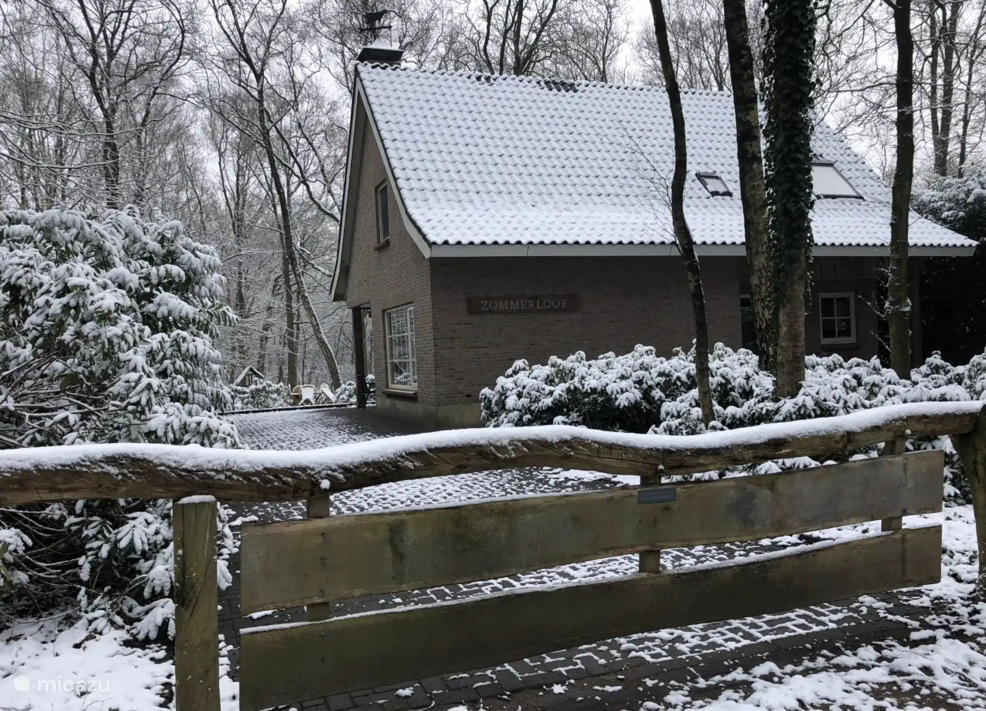 Ook in de winter is het hier prachtig!
De Villa is lekker warm!