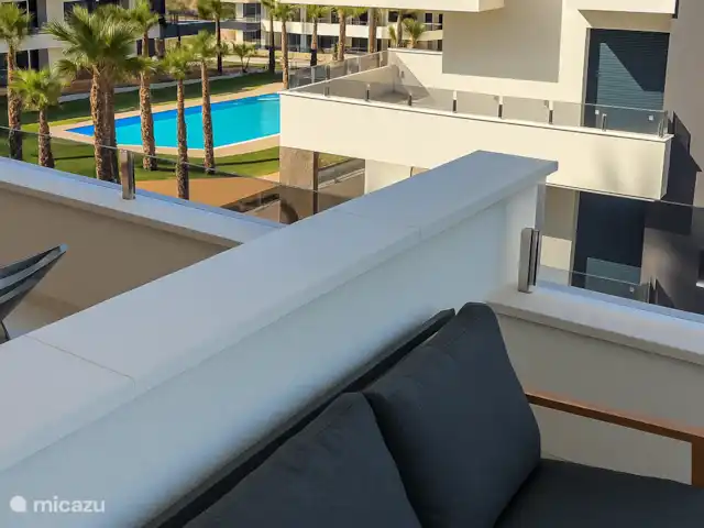 El Sueño  en España, Costa Blanca, Orihuela Costa - apartamento Vista a la piscina desde la terraza