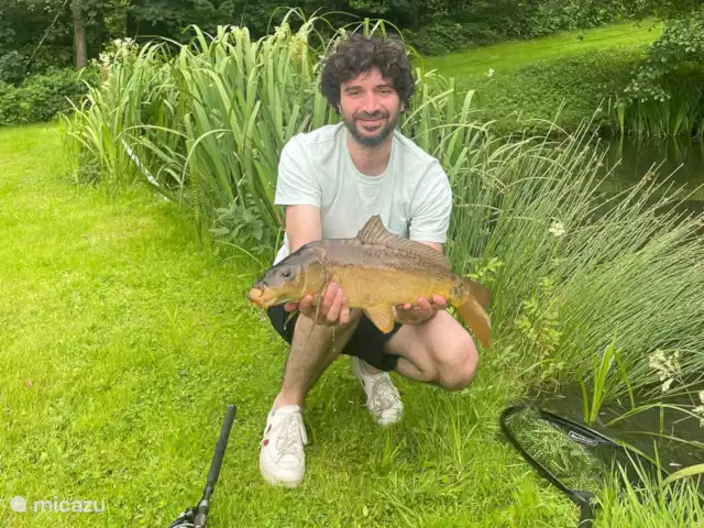 Au bord du Bleu | France, Vosges, Lubine - maison de vacances Prise par un voyageur pêcheur. Mais peche  No kill  donc on remet dans l'etang