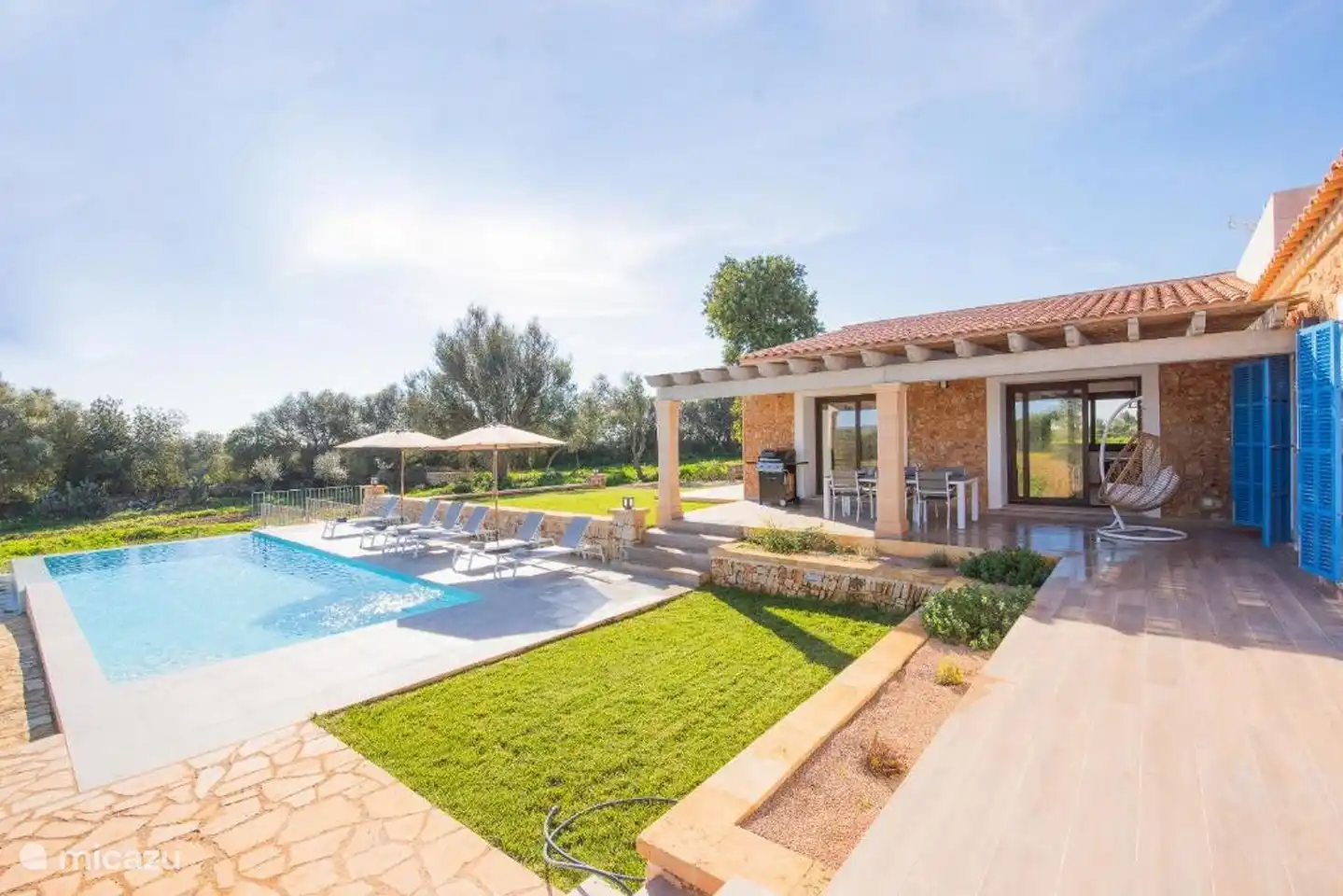 Veranda und Schwimmbad