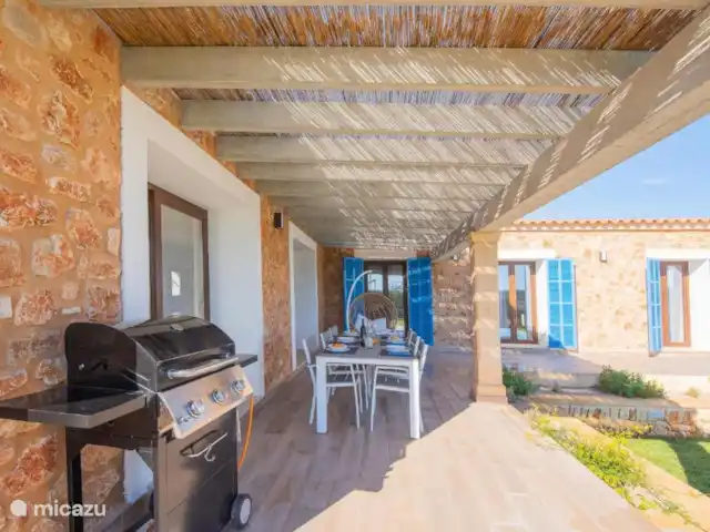 Villa Vista en España, Mallorca, Felanitx - villa Barbacoa + mesa de exterior