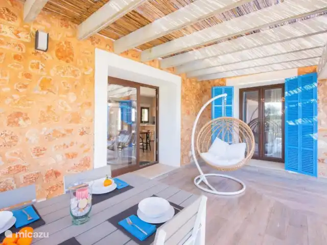 Villa Vista en España, Mallorca, Felanitx - villa mesa de exterior