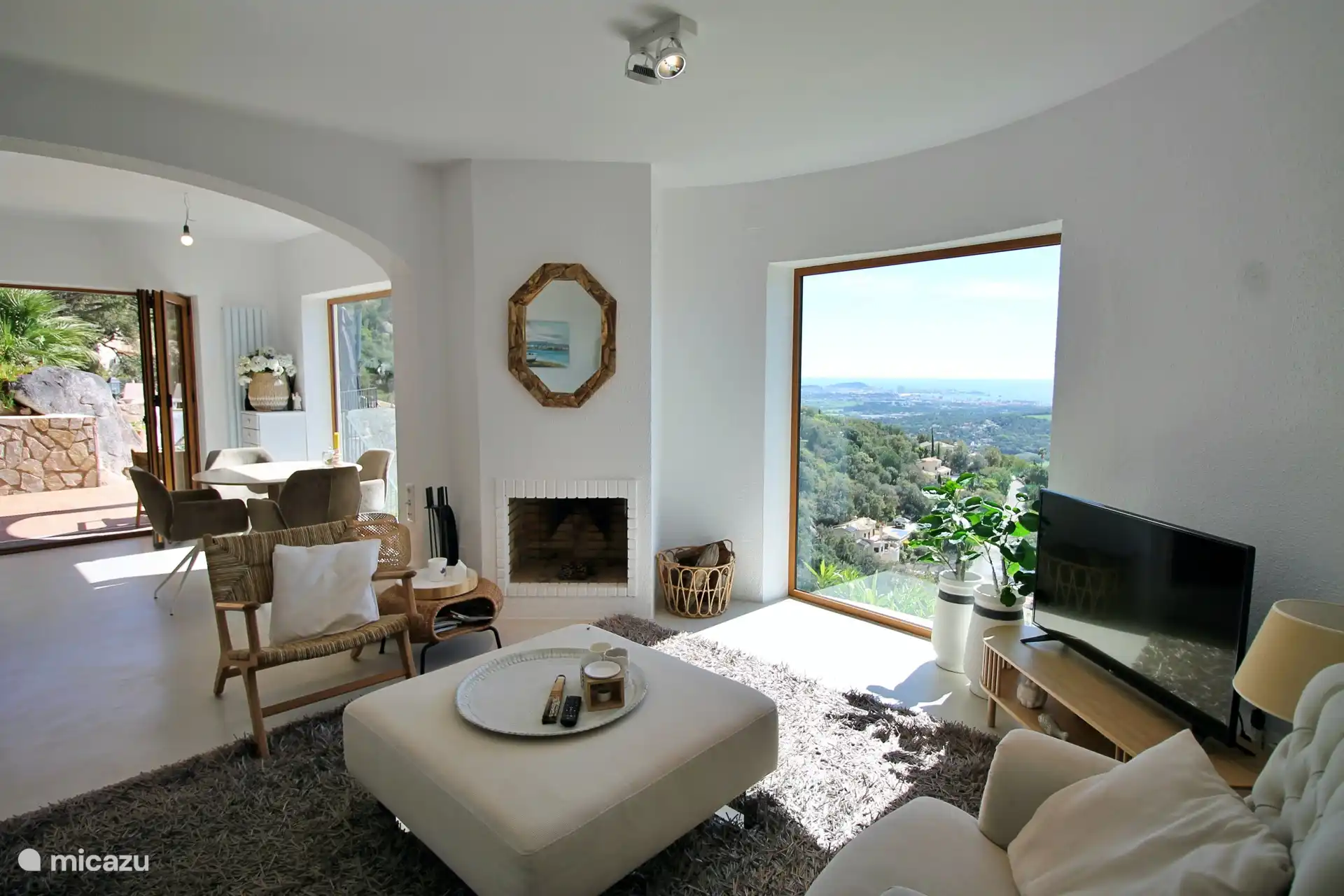 Living room with seaviews