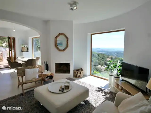 Location de Vacances Espagne, Costa Brava, Calonge, villa - Villa Romiwi Salon avec vue sur la mer