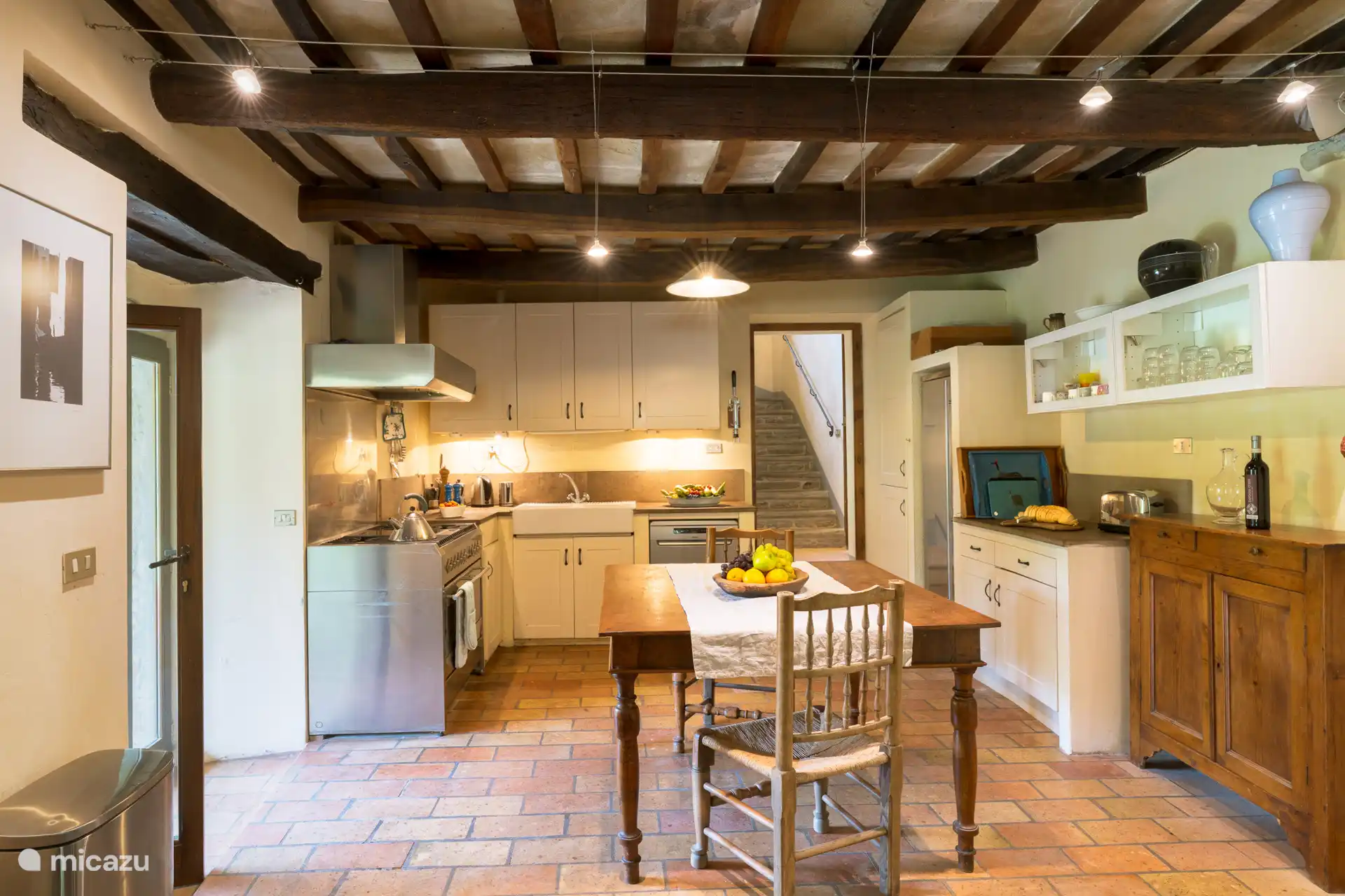 The villa’s fully equipped kitchen, perfect for cooking and entertaining.